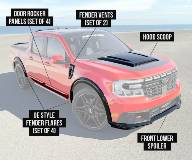 Spoiler delantero para Ford Maverick 2021-2024