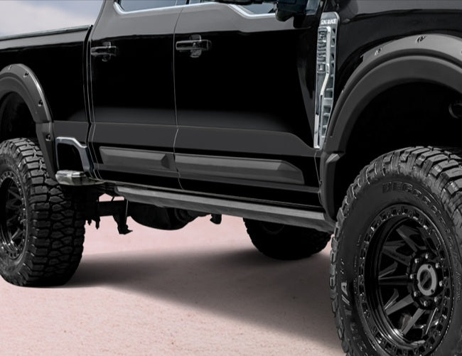 Juego de molduras laterales para puertas Ford F-250 Super Duty Crew Cab 2023-2025+