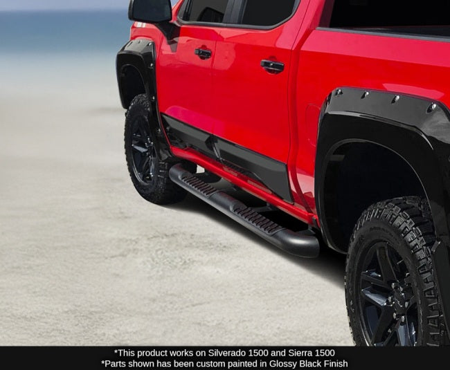 Molduras laterales para puertas Silverado 1500 Crew Cab 2019-2025+