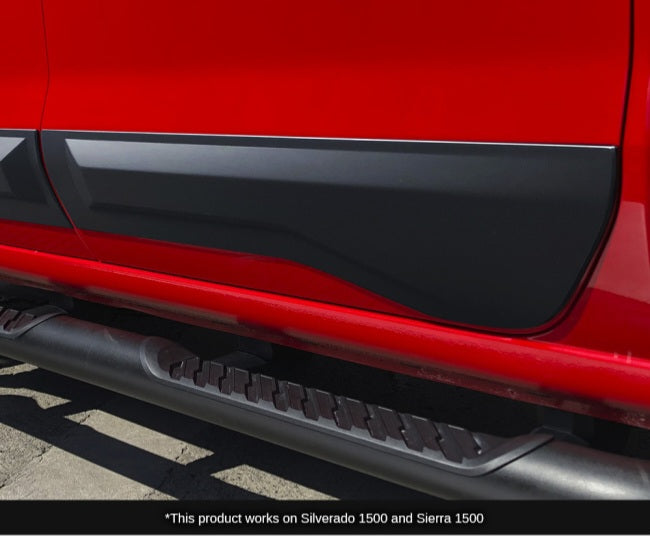 Molduras laterales para puertas Silverado 1500 Crew Cab 2019-2025+
