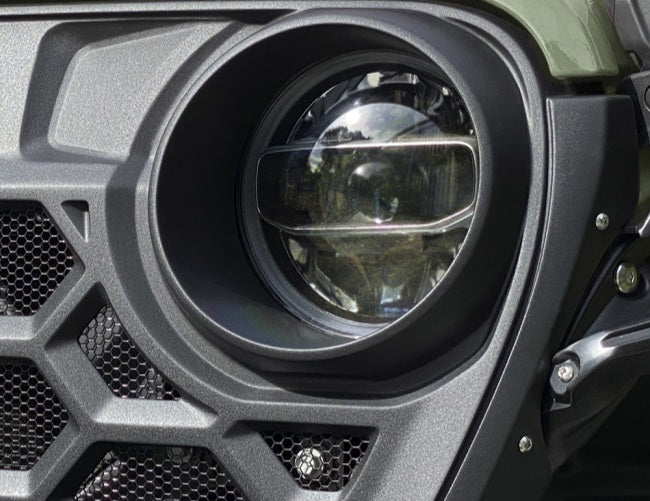 Parrilla frontal hexagonal para Jeep Wrangler JL 2018-2025