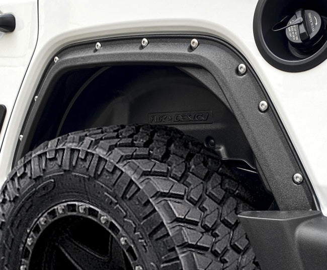 Salpicaderas con revestimiento para Jeep Wrangler JL 2018-2025