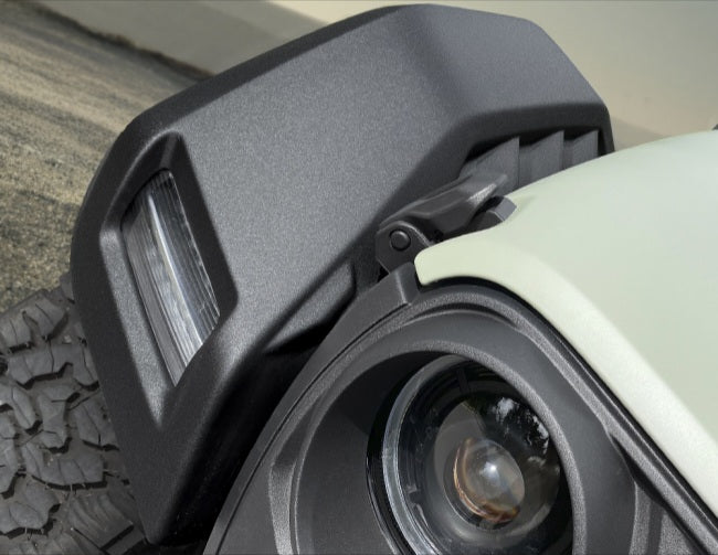 Salpicaderas Panther Pro con faldones y luz ámbar para Wrangler JL 2018-2025