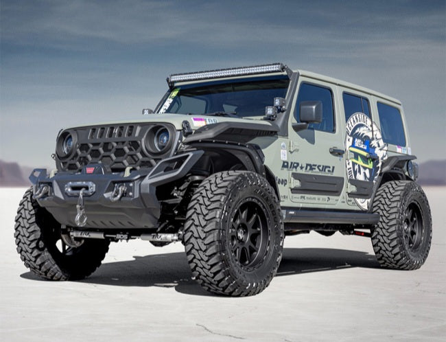 Salpicaderas High Top con faldones y luz LED para Wrangler JL 2018-2025