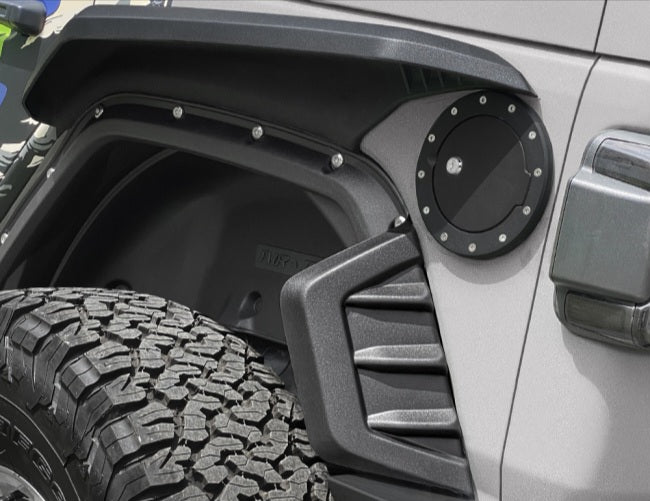 Salpicaderas High Top con faldones y luz LED para Wrangler JL 2018-2025