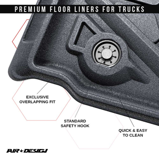 Juego de tapetes para RAM 1500 DT Crew Cab 2019-2025