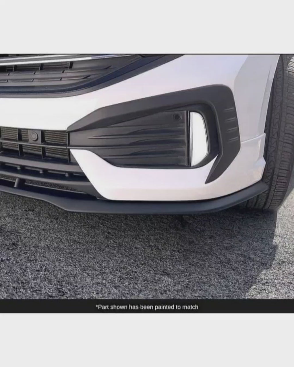 Spoiler delantero con splitter para Jetta Mk7 2022-2024