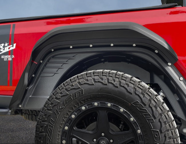 Salpicaderas Con Faldon Y Luz Ámbar para Jeep Gladiator Jt 2019-2025