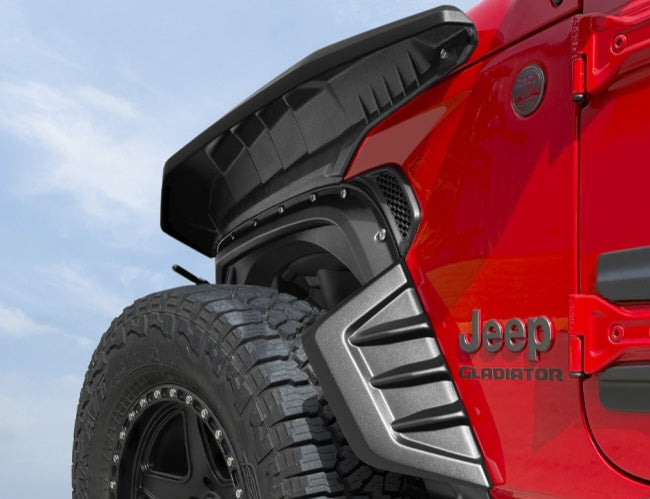 Salpicaderas Con Faldon Y Luz Led para Jeep Gladiator Jt 2019-2025