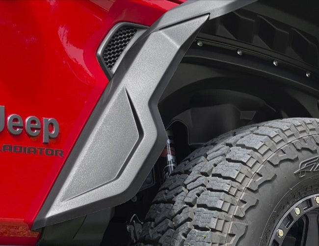 Salpicaderas Con Faldon Y Luz Ámbar para Jeep Gladiator Jt 2019-2025
